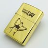 Bật Lửa Zippo Đồng Khối Khắc Chủ Đề Cha Con Ý Nghĩa Hai Mặt ZKB103