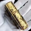 BẬT LỬA ZIPPO 10 ỐP MỘC ĐÁY MẠ VÀNG ZL243