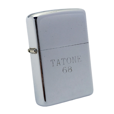 Bật Lửa Zippo Cổ Đồng Khối Mạ Chrome Bóng Hiếm Gặp Năm 1968 Đời 6 Vạch Thẳng ZC315