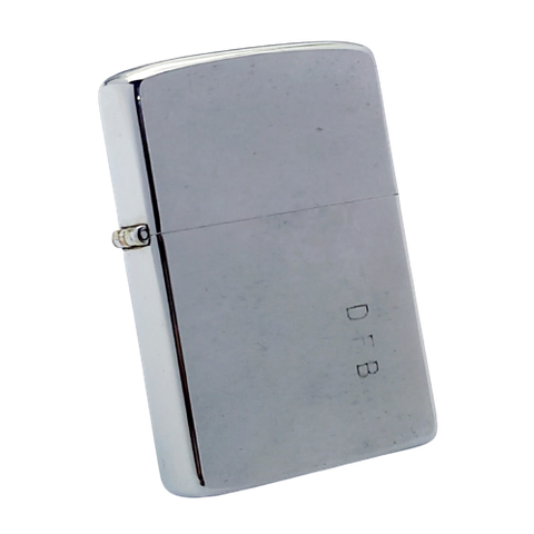 Bật Lửa Zippo Cổ Đồng Khối Mạ Chrome Phay Xước Năm 1985 Đời 5 Vạch Huyền ZC314