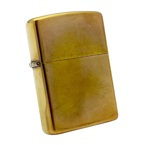 Bật Lửa Zippo Đồng Khối Trơn 2 Mặt Đời IV La Mã Năm 1988 ZL601