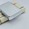 Bật Lửa Zippo Cổ Đồng Khối Mạ Chrome Phay Xước Trơn 2 Mặt Năm 1968 Đời 6 Vạch Thẳng ZC312