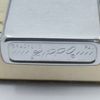 Bật Lửa Zippo Cổ Đồng Khối Mạ Chrome Phay Xước Khắc Ăn Mòn Phủ Sơn Năm 1974 Đời 8 Vạch Sắc ZC316