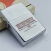 Bật Lửa Zippo Cổ Đồng Khối Mạ Chrome Phay Xước Khắc Ăn Mòn Phủ Sơn Năm 1974 Đời 8 Vạch Sắc ZC316