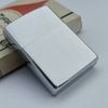Bật Lửa Zippo Cổ Đồng Khối Mạ Chrome Phay Xước Khắc Ăn Mòn Phủ Sơn Hiếm Gặp Năm 1977 Đời 5 Vạch Sắc ZC317