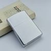 Bật Lửa Zippo Cổ Đồng Khối Mạ Chrome Khắc Ăn Mòn Phủ Sơn Tầu Chiến Hiếm Gặp Năm 1981 Đời 1 Vạch Sắc ZC321