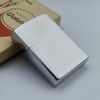 Bật Lửa Zippo Cổ Đồng Khối Mạ Chrome Phay Xước Trơn Hiếm Gặp Năm 1962 Đời 4 Chấm ZC330