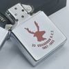 Bật Lửa Zippo Đồng Khối Mạ Chrome Phay Xước Khắc Ăn Mòn Phủ Sơn Đời VIII La Mã Năm 1992 ZL595
