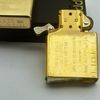 Bật Lửa Zippo Mạ Vàng Gold Plated Khắc Ăn Mòn Đại Bàng Hiếm Gặp Đời XV La Mã Năm 1999 ZL596