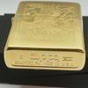 Bật Lửa Zippo Mạ Vàng Gold Plated Khắc Ăn Mòn Đại Bàng Hiếm Gặp Đời XV La Mã Năm 1999 ZL596