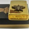 Bật Lửa Zippo Slim Đồng Khối Marlboro Longhorns Đầu Bò Đời VII La Mã Năm 1991 Cực Hiếm Gặp ZL604