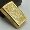 Bật Lửa Zippo Đồng Khối Venetian Hoa Văn Ý Cổ Điển Đời VIII La Mã Năm 1992 ZL605