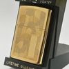 Bật Lửa Zippo Hoa Văn shimmer Gold Plated Hiếm Gặp Đời IX La Mã Năm 1993 ZL607