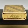 Bật Lửa Zippo Gold Plated Vân Xéo Hiếm Gặp Đời V La Mã Năm 1989 ZL610
