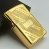 Bật Lửa Zippo Gold Plated Vân Xéo Hiếm Gặp Đời V La Mã Năm 1989 ZL610