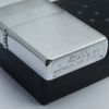 Bật Lửa Zippo Đồng Khối Mạ Chrome Phay Xước Trơn 2 Mặt Đời XV La Mã Năm 1999 ZL611