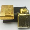 Bật Lửa Zippo Hoa Văn shimmer Gold Plated Hiếm Gặp Đời XII La Mã Năm 1996 ZL620