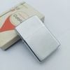 Bật Lửa Zippo Cổ Đồng Khối Mạ Chrome Phay Xước Trơn Hiếm Gặp Năm 1979 Đời 3 Vạch Sắc ZC331