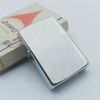 Bật Lửa Zippo Cổ Đồng Khối Mạ Chrome Phay Xước Trơn Hiếm Gặp Năm 1973 Đời 1 Vạch Sắc ZC332