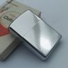 Bật Lửa Zippo Cổ Đồng Khối Mạ Chrome Bóng Sọc Dưa Hiếm Gặp Năm 1979 Đời 3 Vạch Sắc ZC334