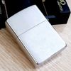 Bật Lửa Zippo Đồng Khối Mạ Chrome Phay Xước Trơn 2 Mặt Đời IX La Mã Năm 1995 ZL619