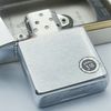 Bật Lửa Zippo Cổ Đồng Khối Mạ Chrome Phay Xước Trơn Hiếm Gặp Năm 1961 Đời 5 Chấm ZC335