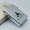 Bật Lửa Zippo Cổ Đồng Khối Mạ Chrome Phay Xước Chủ Đề Ăn Mòn Phủ Sơn Hiếm Gặp Năm 1977 Đời 5 Vạch Sắc ZC336