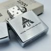 Bật Lửa Zippo Cổ Đồng Khối Mạ Chrome Phay Xước Chủ Đề Ăn Mòn Phủ Sơn Hiếm Gặp Năm 1977 Đời 5 Vạch Sắc ZC336