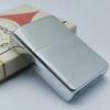 Bật Lửa Zippo Cổ Đồng Khối Mạ Chrome Phay Xước Trơn Hiếm Gặp Năm 1962 Đời 4 Chấm ZC337