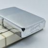 Bật Lửa Zippo Cổ Đồng Khối Mạ Chrome Phay Xước Trơn Hiếm Gặp Năm 1962 Đời 4 Chấm ZC337