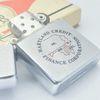 Bật Lửa Zippo Cổ Đồng Khối Mạ Chrome Phay Xước Chủ Đề Ăn Mòn Phủ Sơn Hiếm Gặp Năm 1958 Đời 8 Chấm ZC338