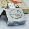 Bật Lửa Zippo Cổ Đồng Khối Mạ Chrome Phay Xước Chủ Đề Ăn Mòn Phủ Sơn Hiếm Gặp Năm 1958 Đời 8 Chấm ZC338