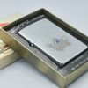 Bật Lửa Zippo Cổ Đồng Khối Mạ Chrome Phay Xước Chủ Đề Ăn Mòn Phủ Sơn Hiếm Gặp Năm 1978 Đời 4 Vạch Sắc ZC340