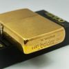 Bật Lửa Zippo Đồng Khối Trơn Phay Xước Chu Niên 1932 - 1989 Ruột Ký Hiệu Ngược Cực Hiếm Gặp Năm 1989 ZL622