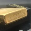 Bật Lửa Zippo Đồng Khối Solid Brass Trơn Phay Xước 2 Mặt Đời XIV La Mã Năm 1998 ZL624