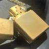 Bật Lửa Zippo Đồng Khối Solid Brass Trơn Phay Xước 2 Mặt Đời XIV La Mã Năm 1998 ZL624