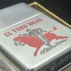 Bật Lửa Zippo Cổ Đồng Khối Mạ Chrome Phay Xước Chủ Đề Ăn Mòn Phủ Sơn Hiếm Gặp Năm 1969 Đời 5 Vạch Thẳng ZC353