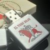 Bật Lửa Zippo Cổ Đồng Khối Mạ Chrome Phay Xước Chủ Đề Ăn Mòn Phủ Sơn Hiếm Gặp Năm 1969 Đời 5 Vạch Thẳng ZC353