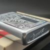 Bật Lửa Zippo Cổ Đồng Khối Mạ Chrome Venetian Hiếm Gặp Năm 1977 Đời 5 Vạch Sắc ZC356