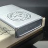 Bật Lửa Zippo Cổ Đồng Khối Mạ Chrome Phay Xước Chủ Đề Ăn Mòn Phủ Sơn Hiếm Gặp Năm 1976 Đời 6 Vạch Sắc ZC366