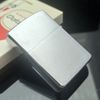 Bật Lửa Zippo Cổ Đồng Khối Mạ Chrome Phay Xước Chủ Đề Emblem Police Cực Hiếm Gặp Năm 1966 Đời 8 Vạch Thẳng ZC367
