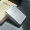 Bật Lửa Zippo Cổ Đồng Khối Mạ Chrome Phay Xước Chủ Đề Ăn Mòn Phủ Sơn Hiếm Gặp Năm 1980 Đời 1 Vạch Sắc ZC368