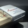 Bật Lửa Zippo Cổ Đồng Khối Mạ Chrome Phay Xước Chủ Đề Ăn Mòn Phủ Sơn Hiếm Gặp Năm 1970 Đời 4 Vạch Thẳng ZC370