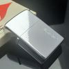 Bật Lửa Zippo Cổ Đồng Khối Mạ Chrome Bóng Sọc Dưa Huyền Thoại Hiếm Gặp, Đời 1 Vạch Thẳng Năm 1973 ZC371
