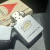 Bật Lửa Zippo Cổ Đồng Khối Mạ Chrome Phay Xước Chủ Đề Ăn Mòn Phủ Sơn Hiếm Gặp Năm 1967 Đời 7 Vạch Thẳng ZC374