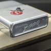 Bật Lửa Zippo Cổ Đồng Khối Mạ Chrome Phay Xước Chủ Đề Ăn Mòn Phủ Sơn Hiếm Gặp Năm 1970 Đời 4 Vạch Thẳng ZC376