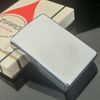 Bật Lửa Zippo Cổ Đồng Khối Mạ Chrome Phay Xước Chủ Đề Ăn Mòn Phủ Sơn Hiếm Gặp Năm 1973 Đời 1 Vạch Thẳng ZC379