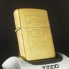 Bật Lửa Zippo Đồng Khối Trơn Phay Xước Khắc Ăn Mòn Chủ Đề Rượu Đời XIV La Mã Sản Xuất Năm 1998 ZL627