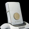 Bật Lửa Zippo Đồng Khối Mạ Chrome Xước Vintage Chặt Góc, Bản Thử Nghiệm I La Mã Không Mộc Tháng Năm 1985 Cực Hiếm ZQH65