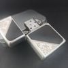 Zippo Mạ Bạc Hoa Văn Sơn Đen Giá Thanh Lý Đã Qua Sử Dụng SX Năm 2011 C17
